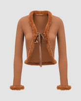 Astral Fuzz Cropped Cardigan